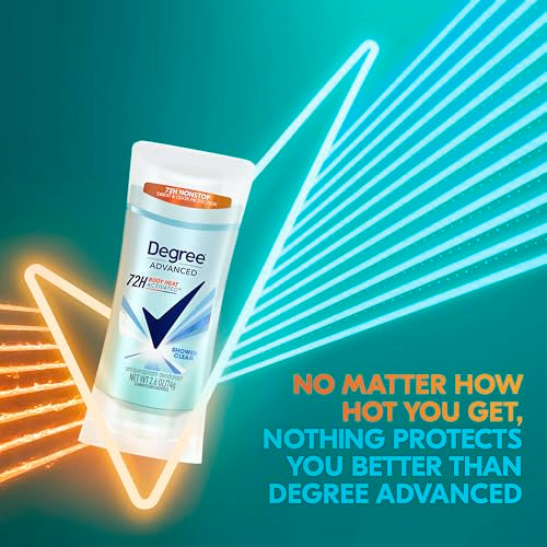 Degree Shower Clean Antiperspirant Deodorant for Women, 72-Hour Odor Control, 2.6 oz (Pack of 2)