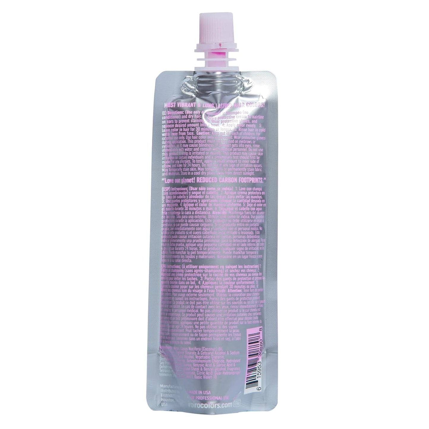 IROIRO Premium Natural Semi-Permanent Hair Color - 70 Pink | 4oz Vibrant Shade for Long-Lasting Color