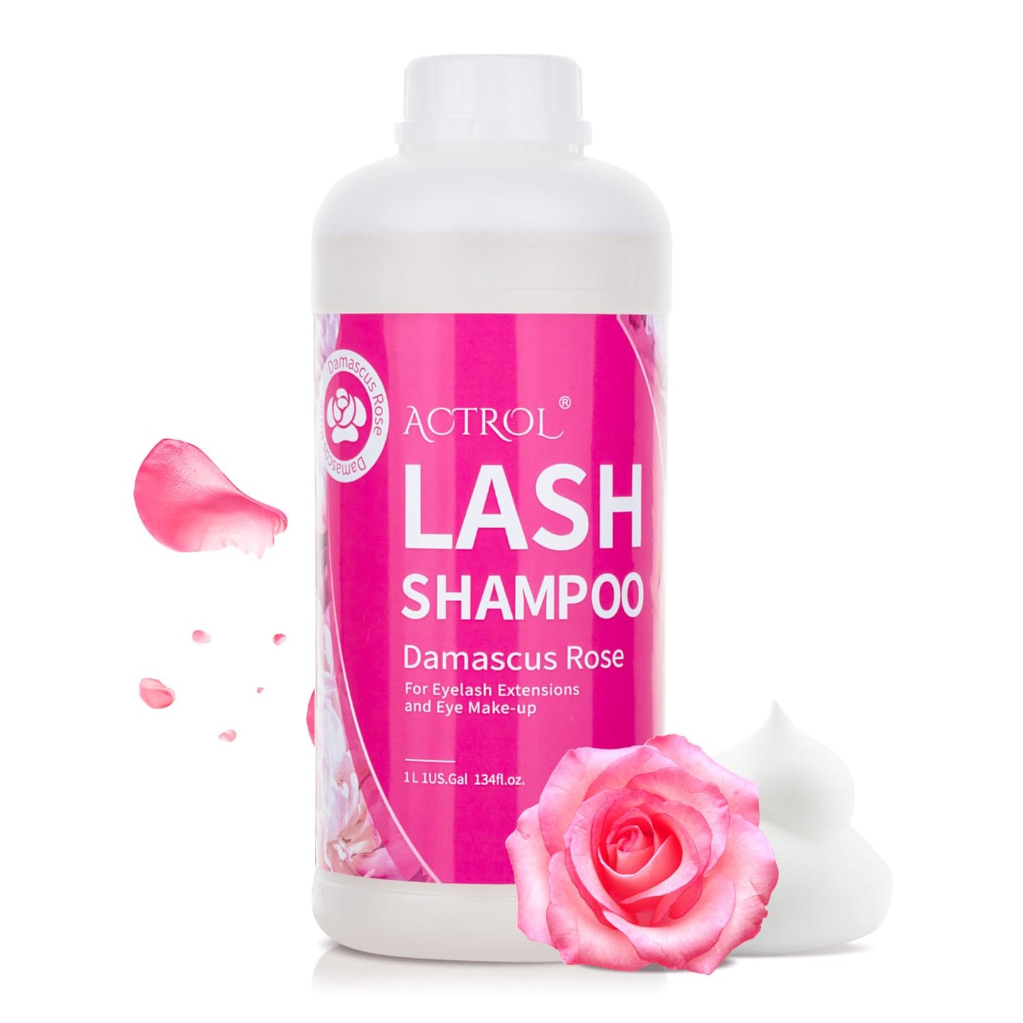 Eyelash Extension Cleanser - Natural Aloe Foaming Shampoo 60ML | Paraben & Sulfate Free, Non-Irritating