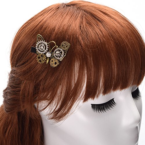 BLESSUME Vintage Steampunk Hair Clip - Punk Gothic Headwear