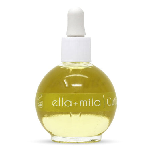 ella+mila Fragrance-Free Cuticle Oil with Pure Tsubaki & Argan - 100% Natural Nail & Cuticle Treatment - Vegan - 2.3 fl oz