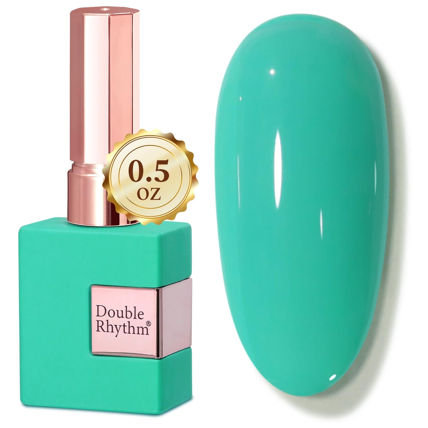 Gel Nail Polish - Double Rhythm 15ML Pearl White Soak Off for Art Manicure | DIY at Home