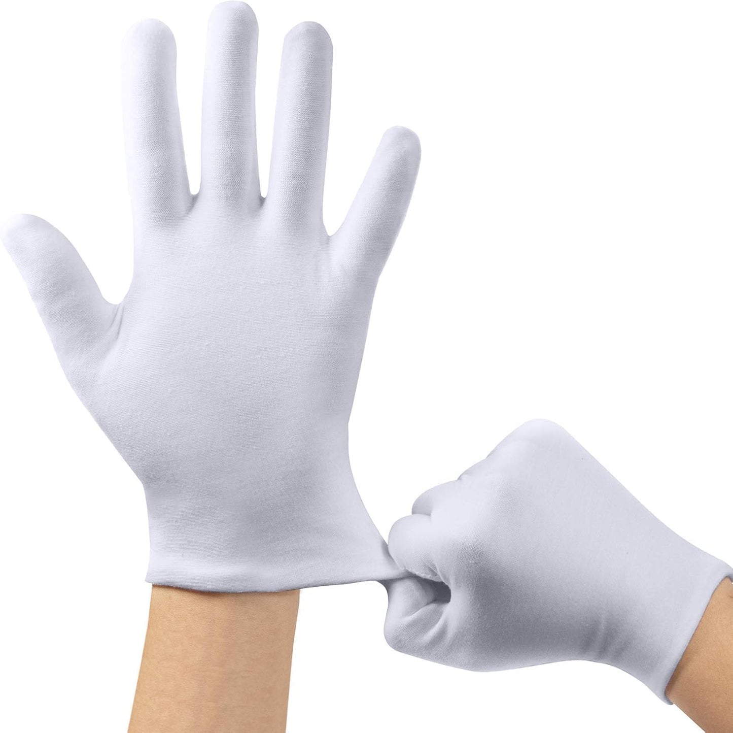 Cotton Moisturizing Gloves for Dry Hands | 10 Pairs Soft Overnight Lotion Gloves for Eczema Care
