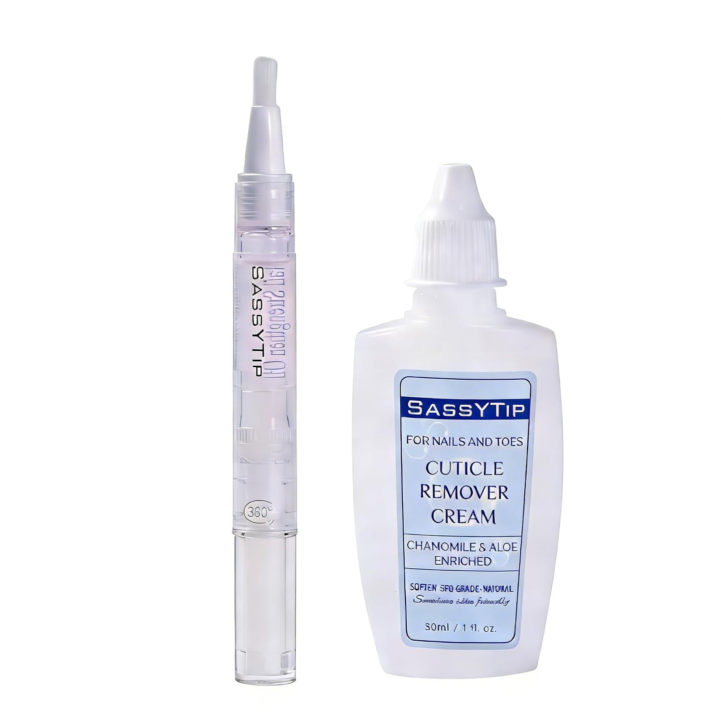 Cuticle Remover Gel & Nail Strengthening Oil Pen - Salon-Perfect Nails at Home | Gel & Lemon