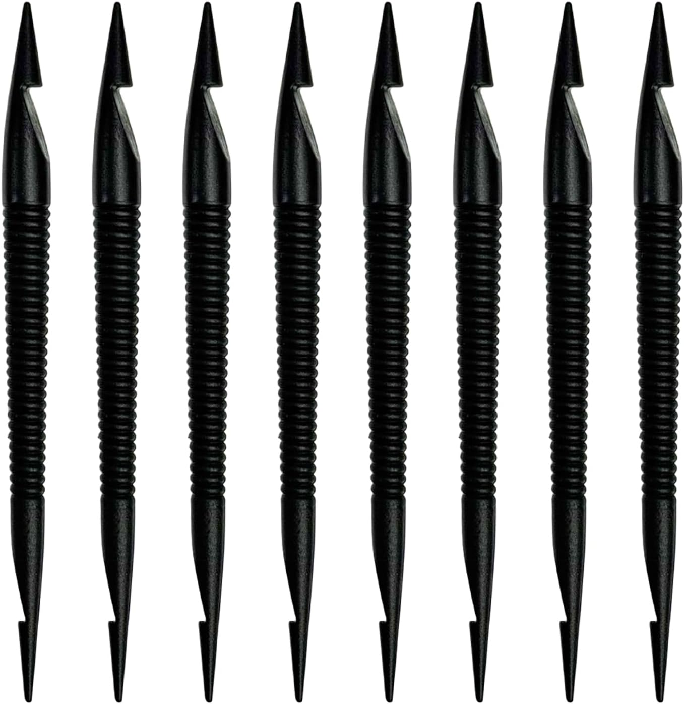 Double-Ended Crochet Hook Set - 8 Pcs Hair Braiding & Dreadlocks Tool | Interlocking Knitting Hooks