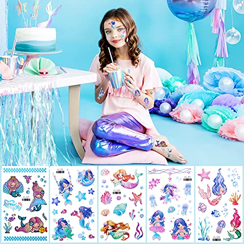 Konsait Glitter Temporary Tattoos for Kids - 24 Sheets of Fun
