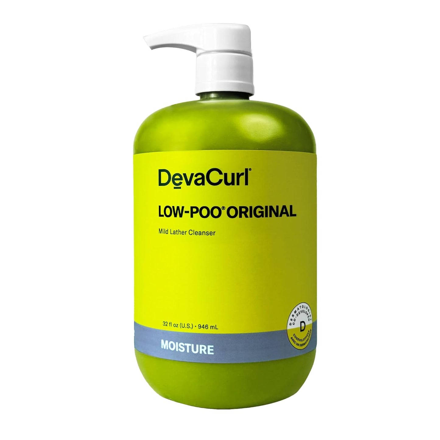 DevaCurl Low-Poo Original Cleanser - Hydrating Mild Lather for All Curl Types | Enhances Curl Shape