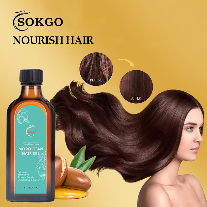 Moroccan Argan Treatment Hair Oil - Extra Strength for Split Ends & Frizz | 100ml