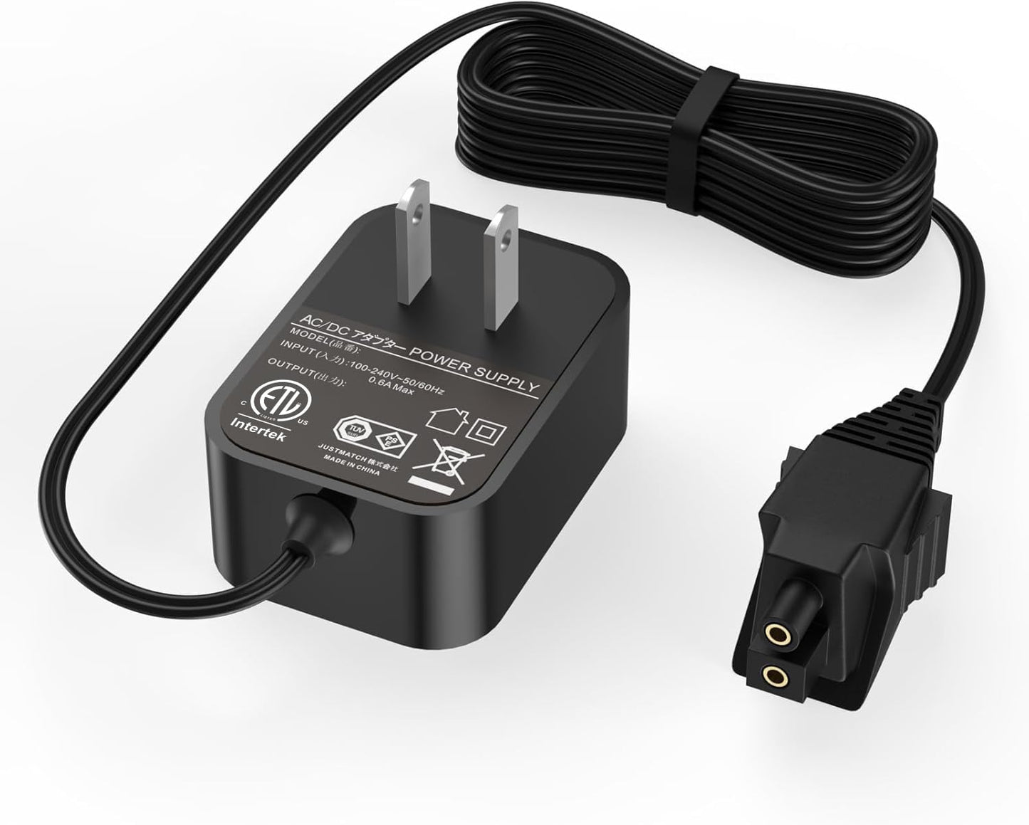 WUKUR Charger Compatible with Dirt Devil Quick Flip BD30010 BD30010FDI 8V Handheld Vacuum Cleaner Charger for PartNamber 440009122 Power Supply