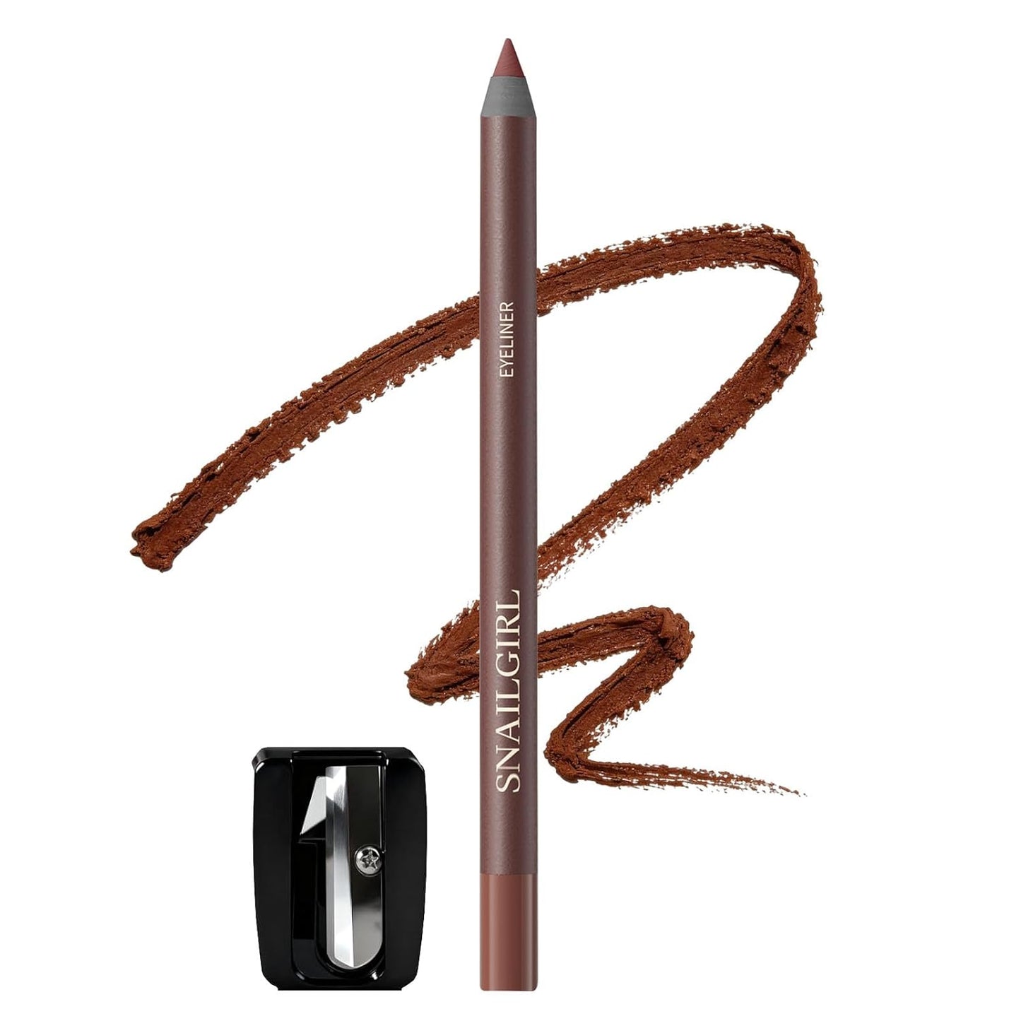 Black Glide-On Eyeliner Pencil for Mature Eyes - Waterproof, Smudge-Proof, Long-Lasting | Soft & Natural Finish