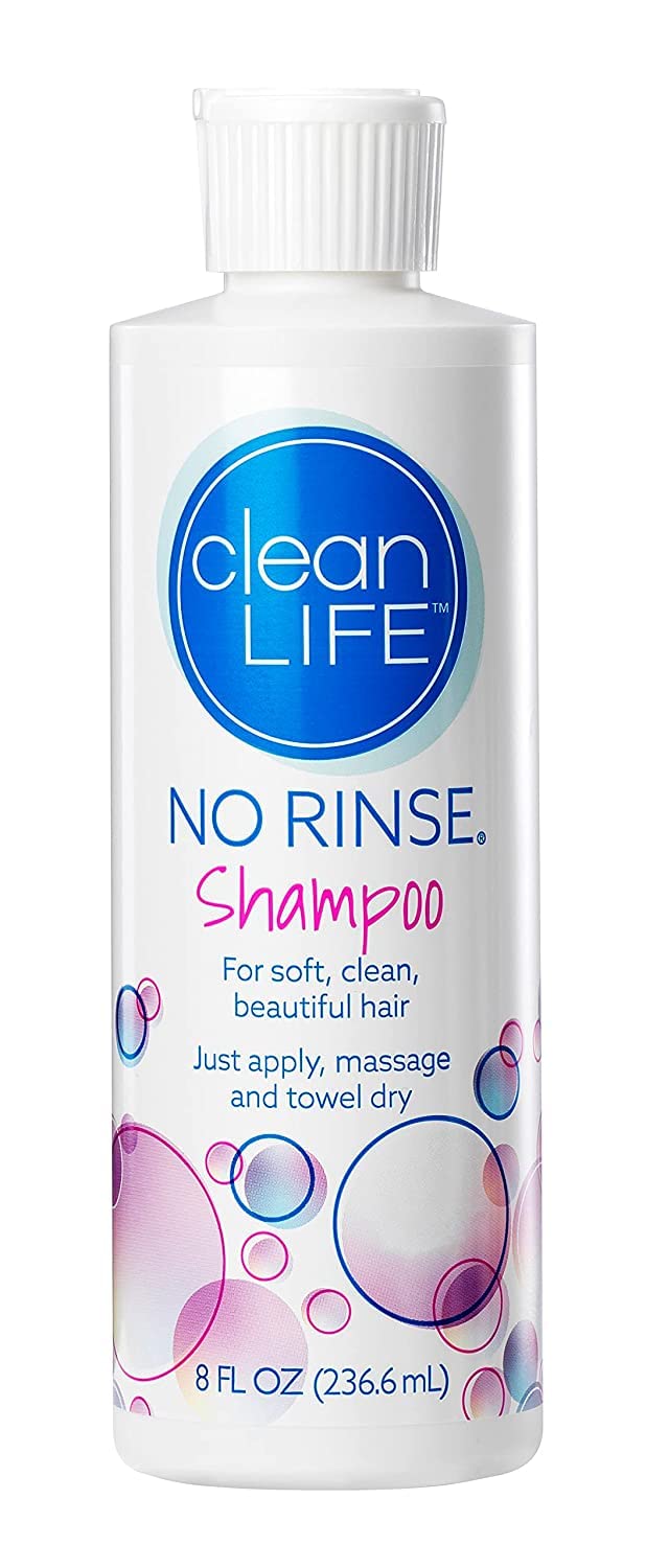 No-Rinse Shampoo | Waterless Quick Foaming Formula for Surgery Recovery & Camping - 8 fl oz - Made in USA