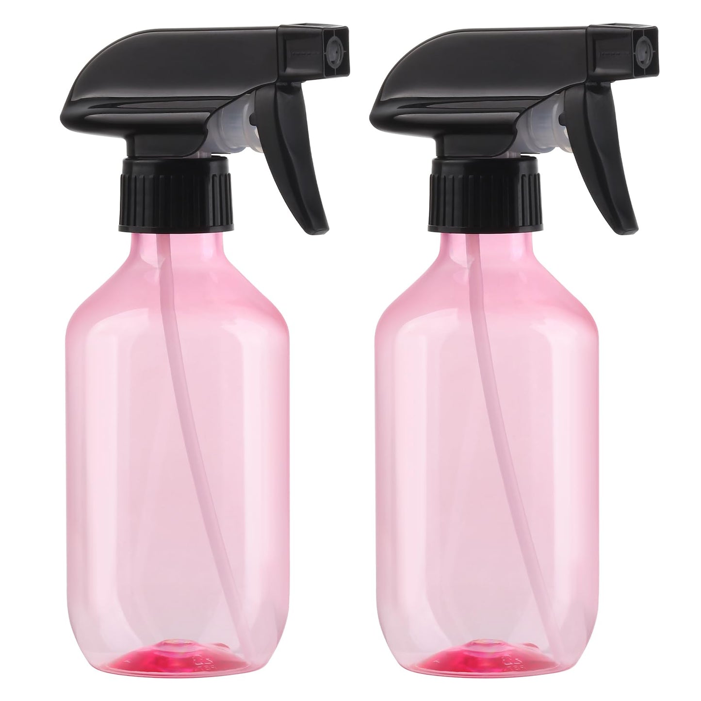 Spray Bottles 2 Pack 10 oz Plastic Squirt Bottles with Adjustable Nozzle
