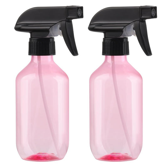 Spray Bottles 2 Pack 10 oz Plastic Squirt Bottles with Adjustable Nozzle