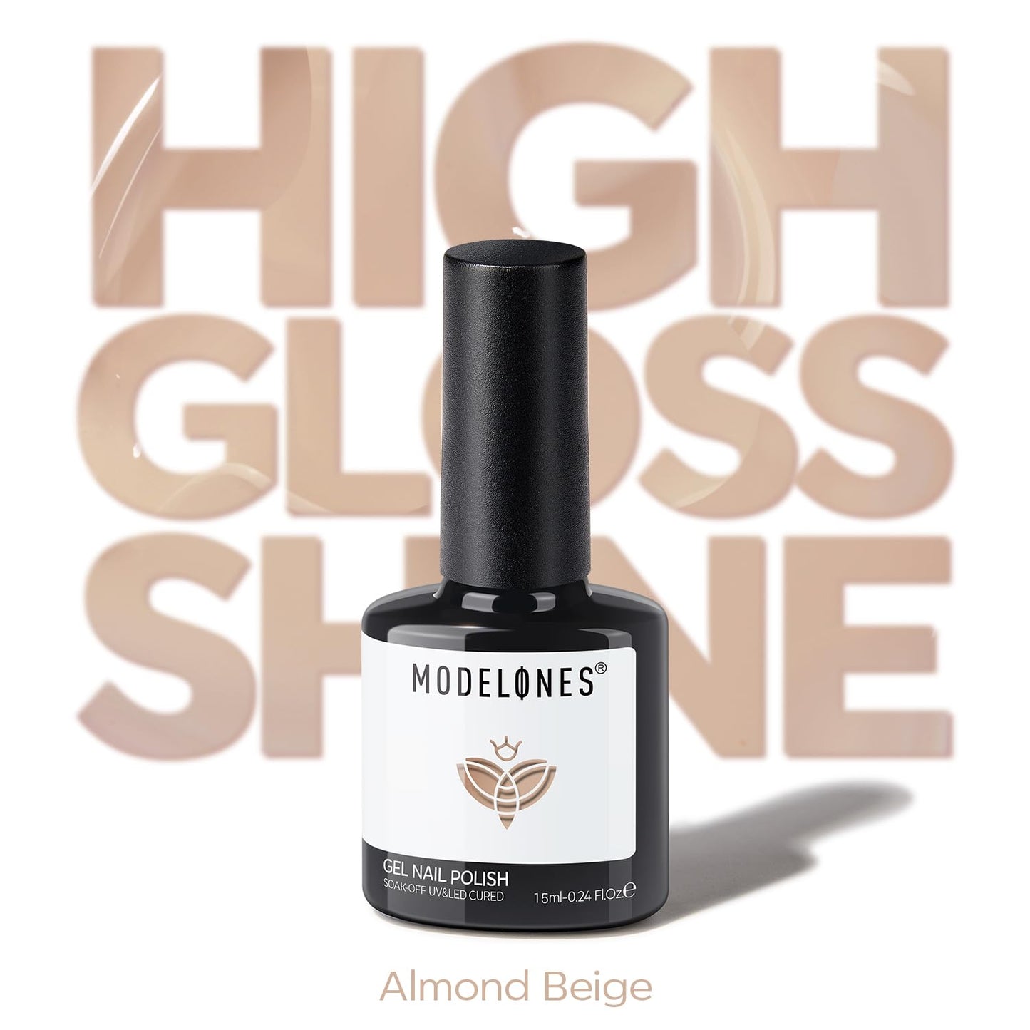 Nude Gel Nail Polish - Natural Skin Tone Color for Office Lady | Soak Off, 15ML