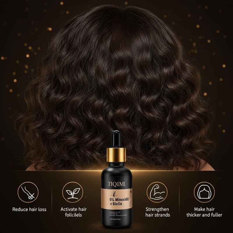Minoxidil Hair Regrowth Treatment Foam - 5% Formula with Biotin & Rosemary Oil for Thicker, Fuller Hair | Unisex