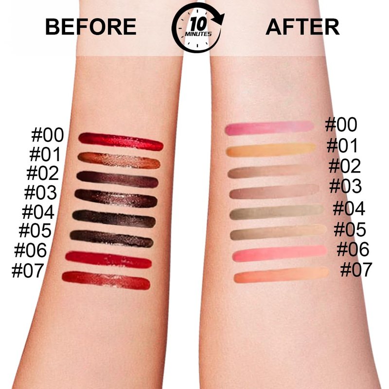 Peel Off Lip Liner Stain Kit - Long Lasting Waterproof Lip Tint with Tweezer | 3 Colors for Natural Matte Finish
