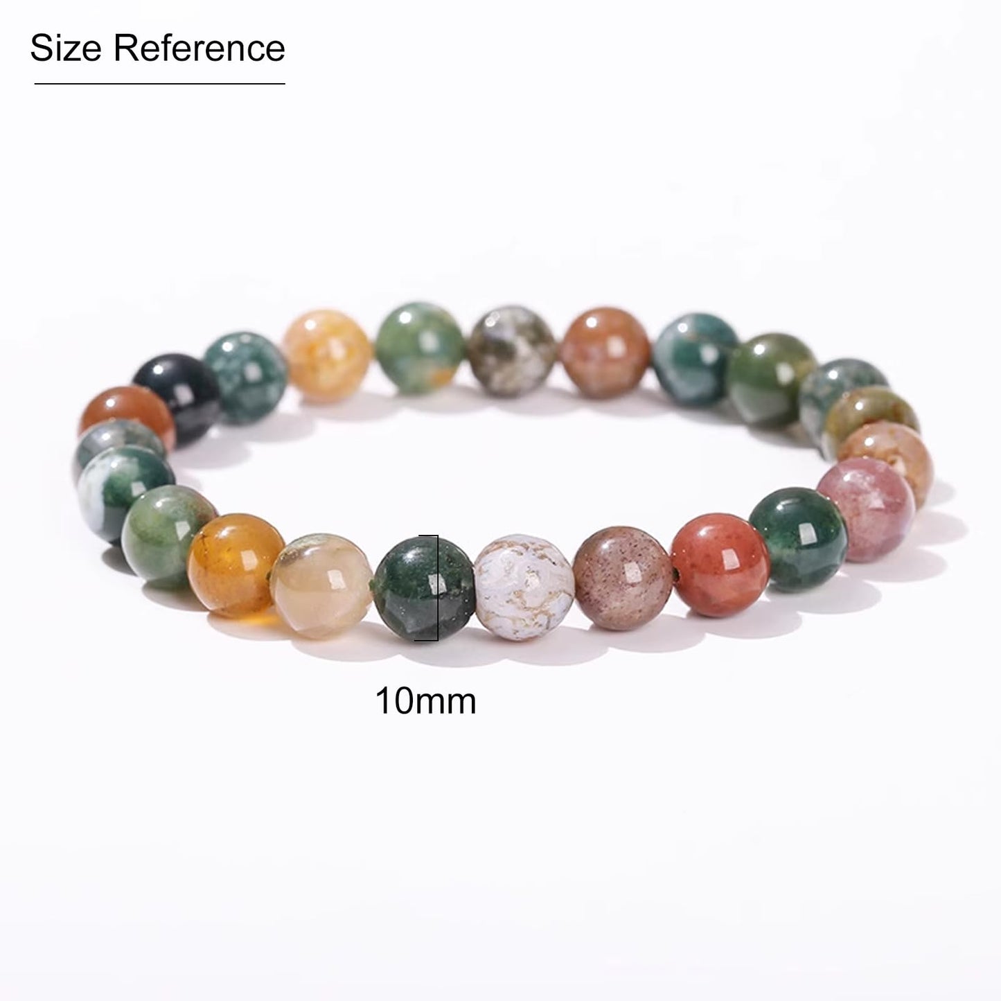 Handmade 10mm Retro Synthetic Gemstone Healing Bracelet for Women – Stretch Elastic Beaded Jewelry Gift (1 Piece)
