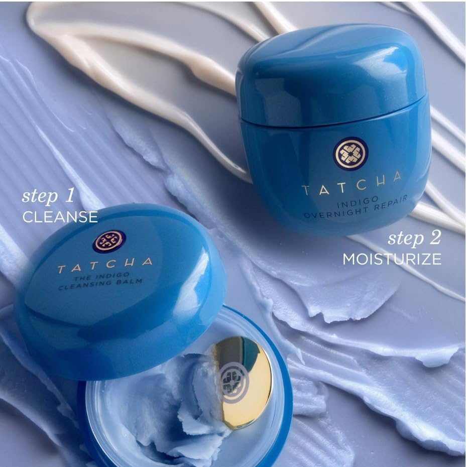 TATCHA Indigo Cleansing Balm - Gentle Moisturizing Makeup Remover | Fragrance-Free, Buttery-Soft 1.9 oz