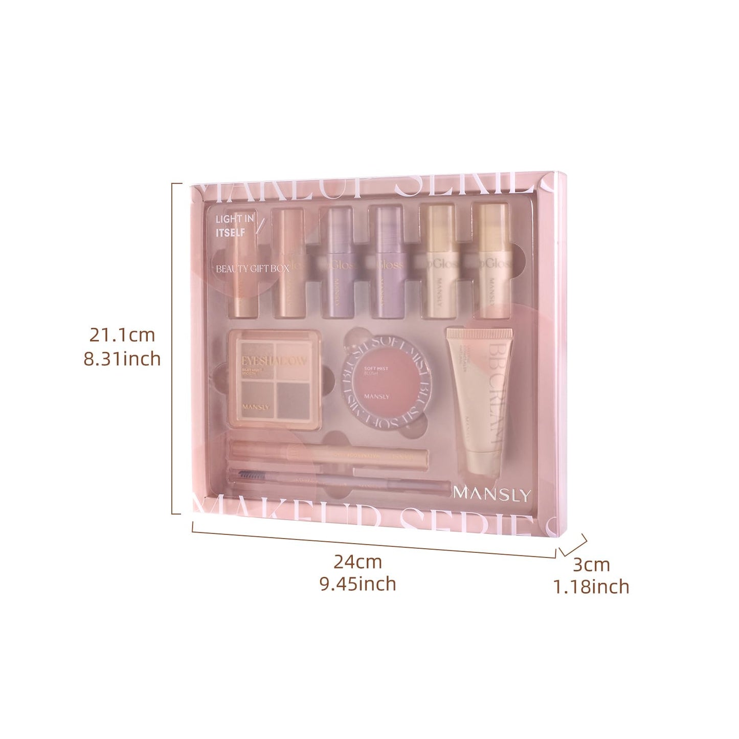 LAMUSELAND All in One Makeup Kit, 11-Piece Women Complete Makeup Kit, a Must-Have Gift Set for Beginners or Professional Makeup Sets Beginners