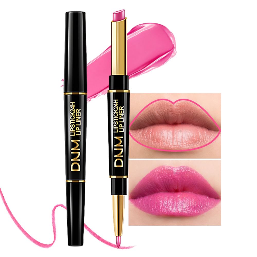 Chestnut Nude Brown Matte Lip Liner & Lipstick Set - Long Lasting, Waterproof, Smudge Proof | Antique Rose