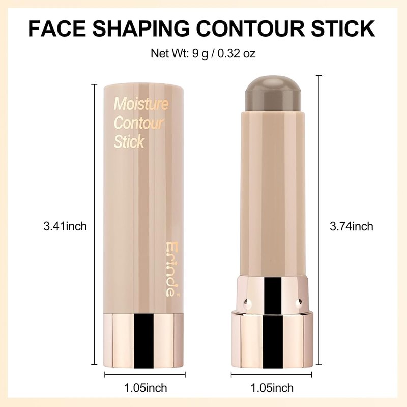 Cool Toned Contour Stick for Fair Skin - Large Capacity Grey Brown Matte Bronzer | Waterproof & Long Lasting Face Makeup