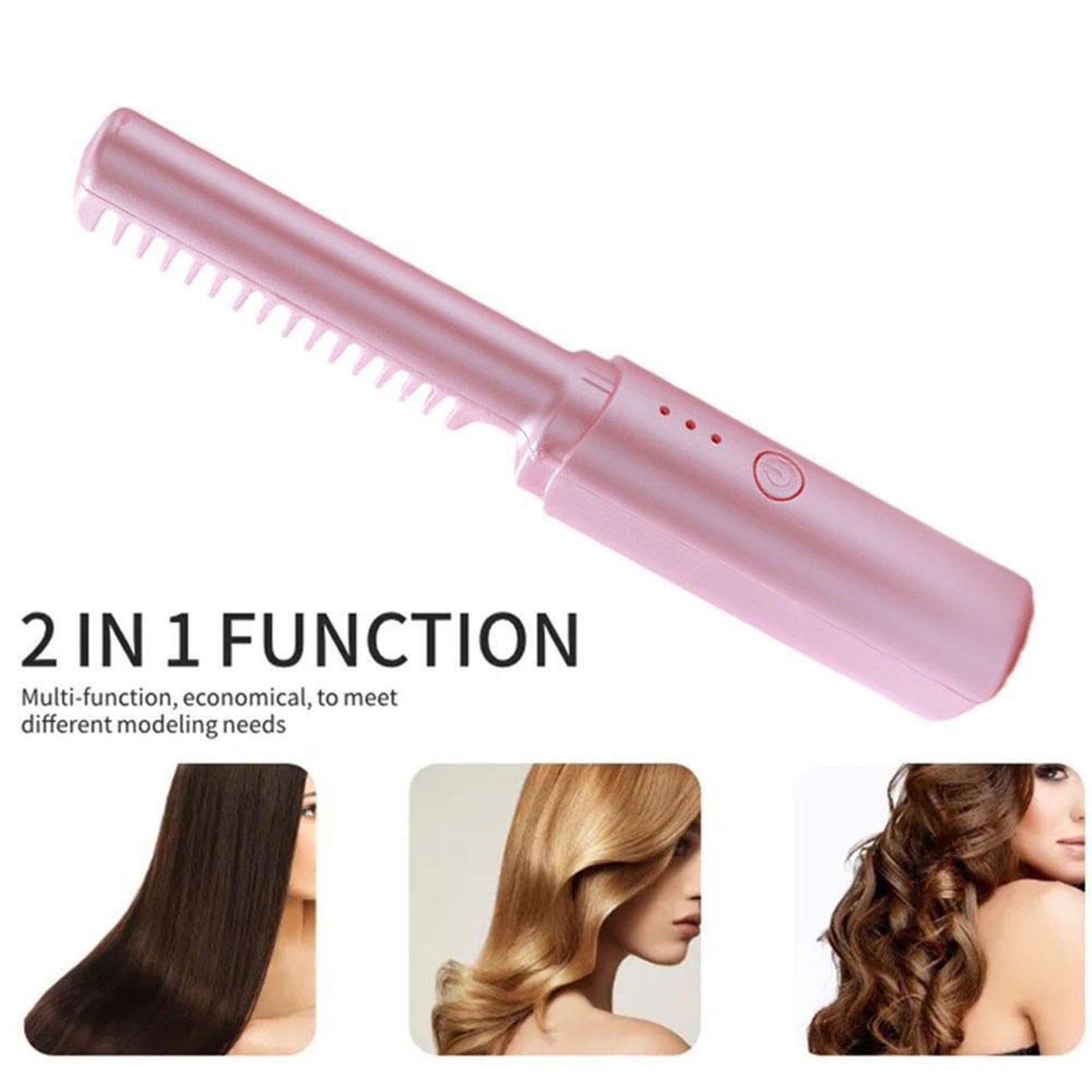 Sothread 5pc Straightener Split End Remover Device 3 in 1 Hair Straightener Curler and Trimmer for Dry Damaged Brittle Hair with Cord