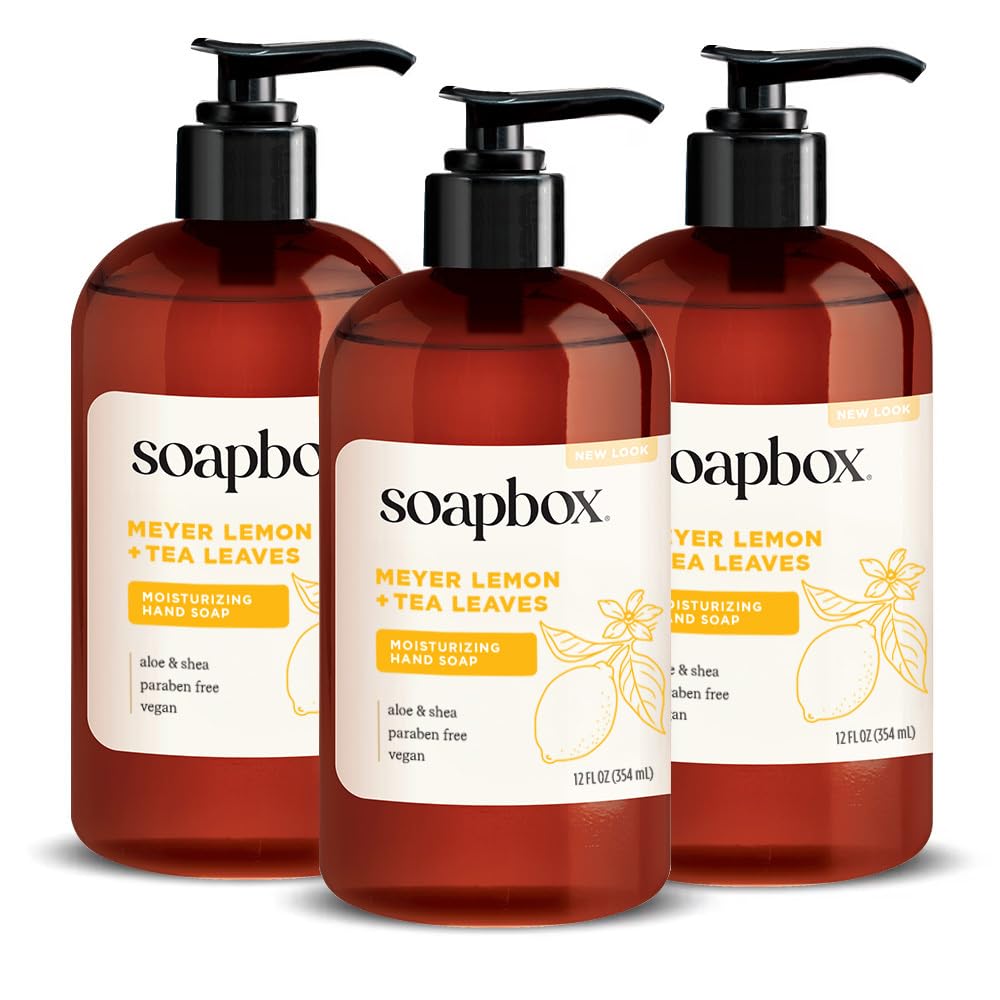 Spiced Vanilla Liquid Hand Soap - Moisturizing Gentle Cleanser | 4 Pack, Clean Ingredients Free of Harsh Chemicals