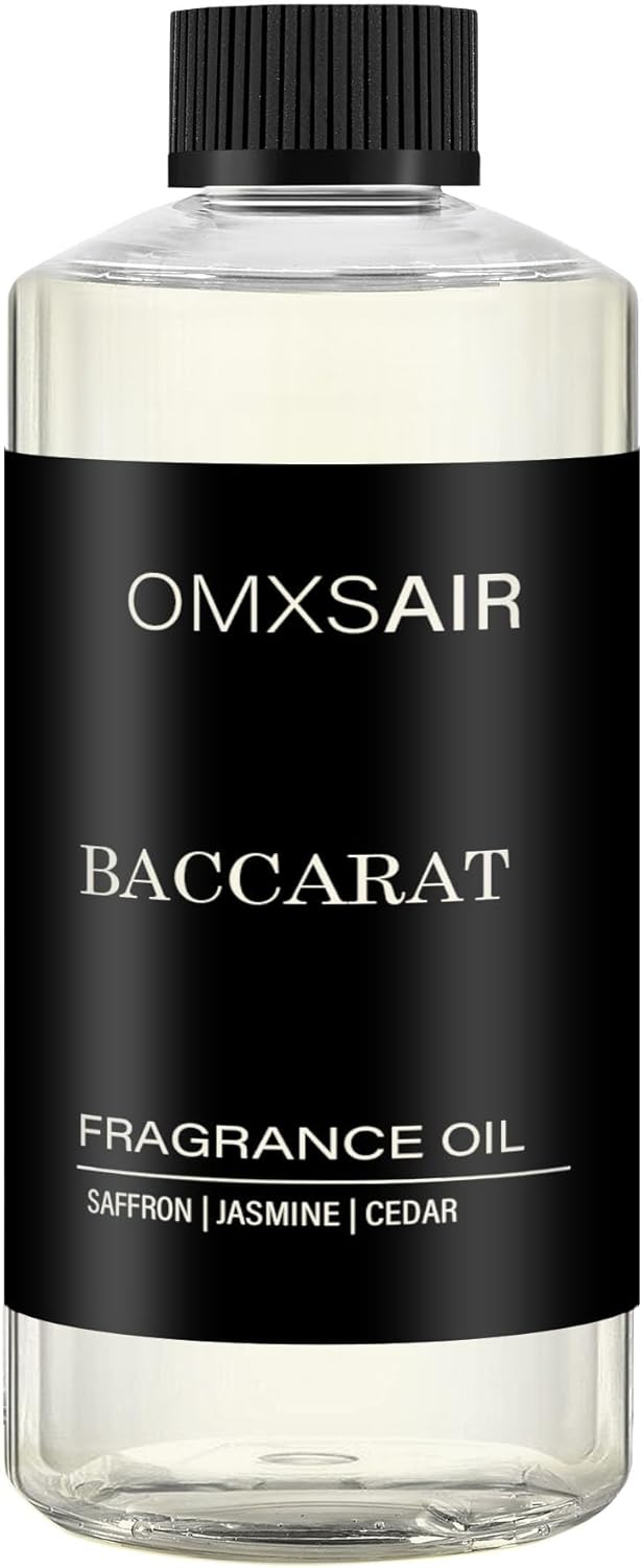 Baccarat Hotel Diffuser Oil - Luxury Aromatherapy Blend with Saffron, Cedar & Ambergris | 16.9 Fl Oz (500ml)