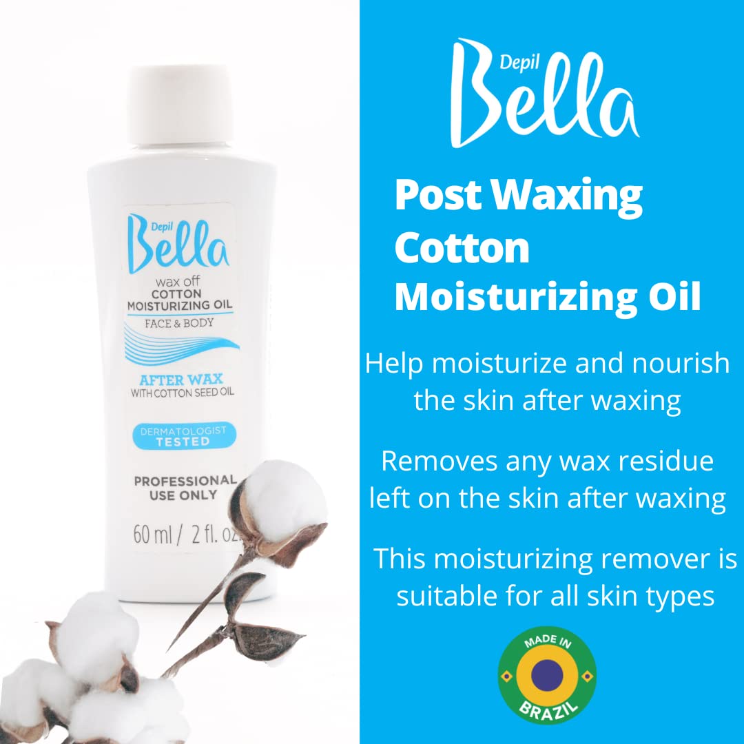 Depil Bella Brazilian Roll-On Chamomile and Calendula Depilatory Wax | Body Waxing, Hair Removal Wax-Cartridge | For Men and Women | Home Self Waxing | Sensitive Skin | Painless (6 PACK+ ADD)