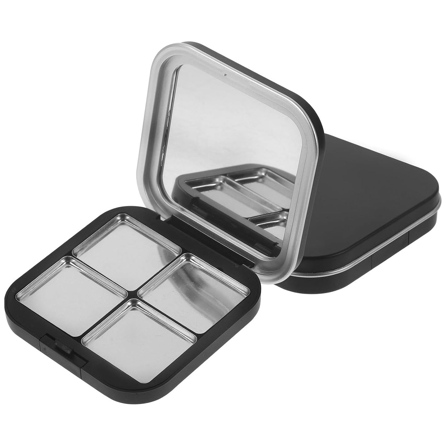 KALLORY Empty Eyeshadow Palette - Magnetic Makeup Container for DIY Blush, Lipstick & Eyebrow Powder | Compact 3-Grid Design