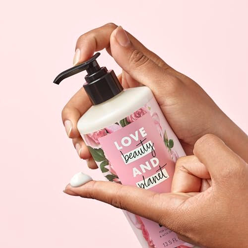 Love Beauty and Planet Murumuru Butter & Rose Body Lotion 13.5 oz - Vegan, Cruelty-Free, Natural Ingredients