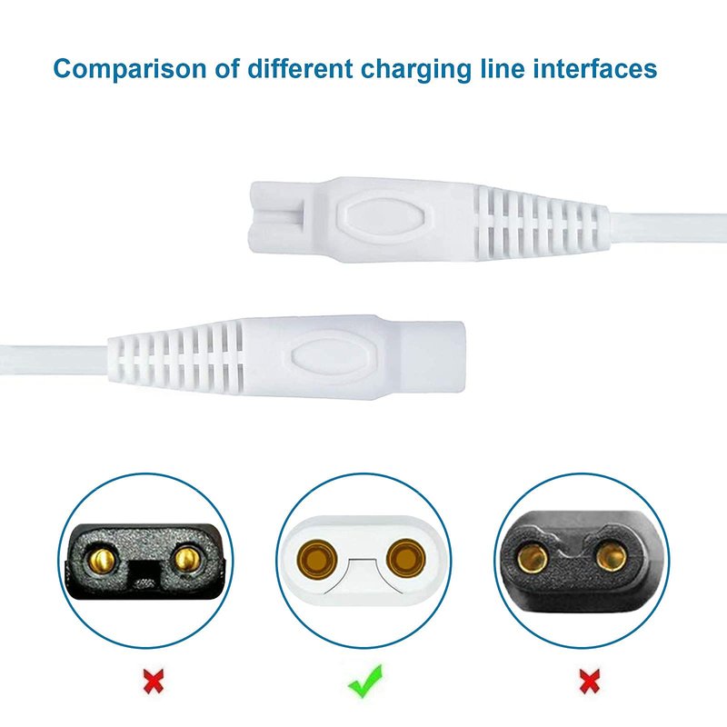 LinMei Shaver Charger Compatible with Finishing Touch Flawless Body Trimmer & Legs Hair Remover Electric Shaver USB Charging Cord with Cleaning Brush