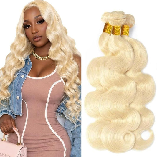28 30 32 Inch 613 Bundles Blonde Body Wave Bundles Human Hair Brazilian Unprocessed Virgin Hair Blonde Bundle Human Hair Extensions 150g