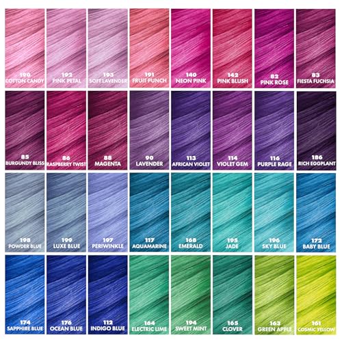 Adore Semi-Permanent Hair Color, 121 Jet Black, 4 Fl Oz (Pack of 2)