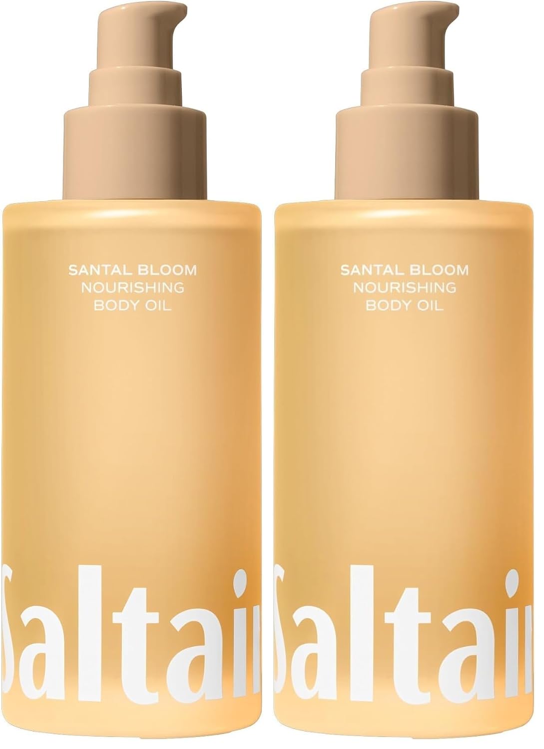 Santal Bloom Body Oil - Luxurious Botanical Moisturizer for Hydrating Dry Skin | Non-Greasy, 4oz Pump Bottle