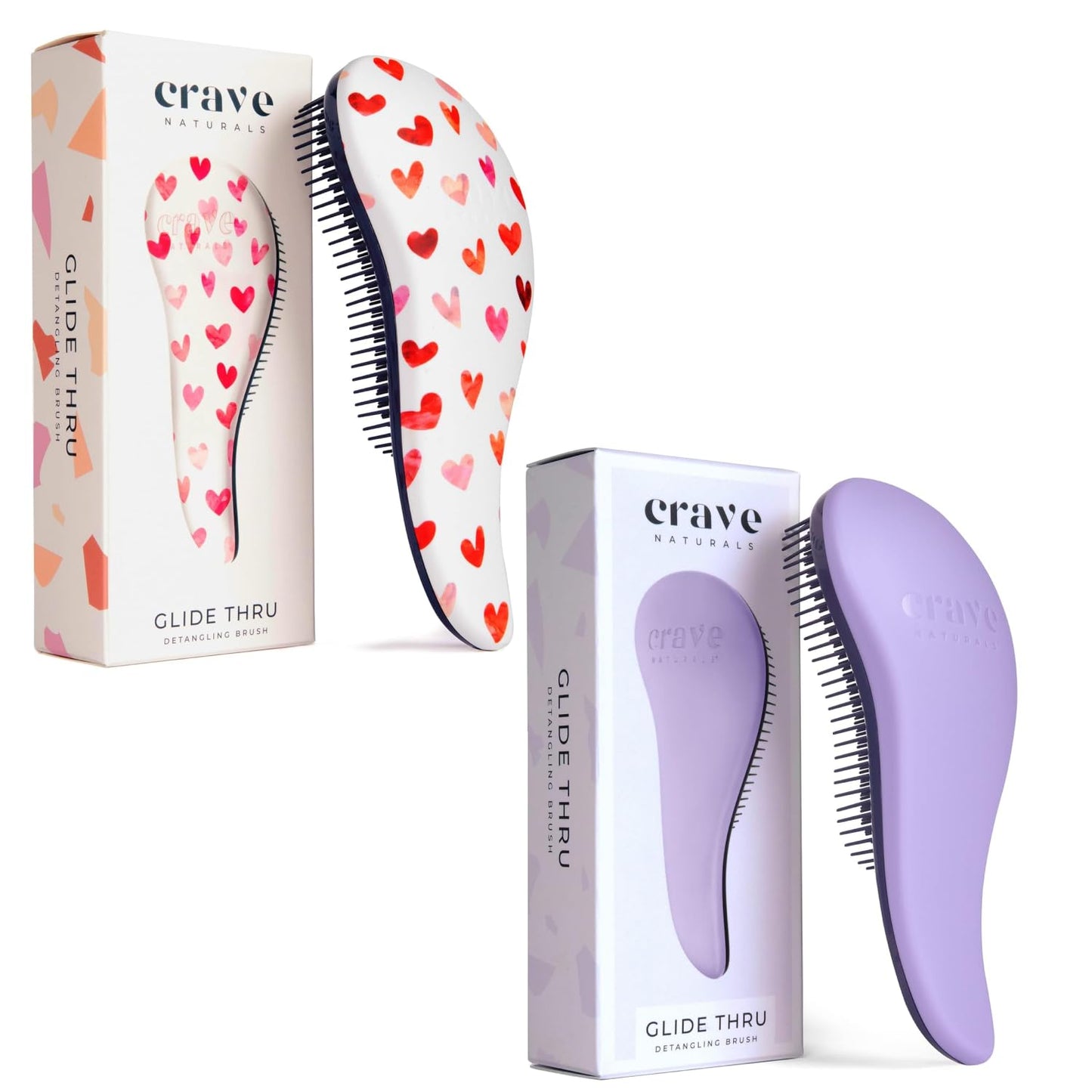 Glide Thru Detangling Hairbrush - Effortlessly Untangles Wet, Dry & Damaged Hair | Gentle Styling Tool for All Ages - 7.5 x 3 in, Turquoise