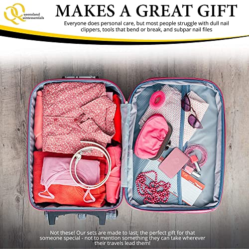 Manicure & Pedicure Nail Care Set with Toenail Clippers for Thick Nails
