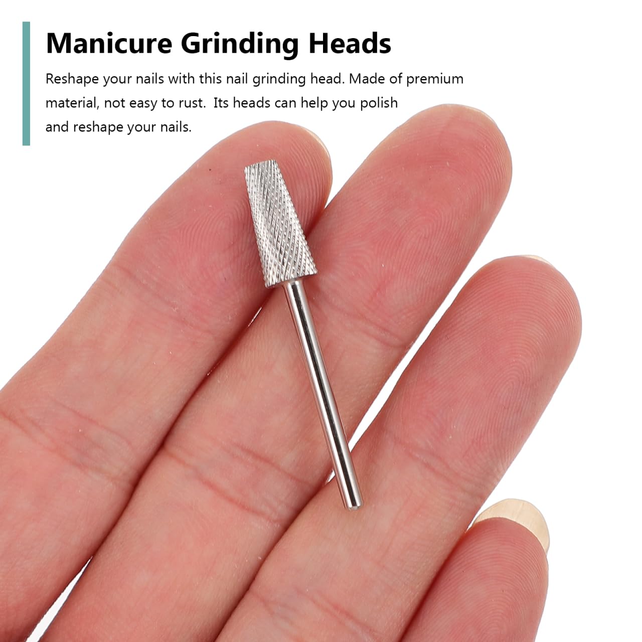 POPETPOP Nail Art Polishing Grinding Heads 2-Pack 1.57 Inch Manicure Drill Bits for Nail Reshaping and Dead Skin Removal Lightweight Handheld Grinding Tools
