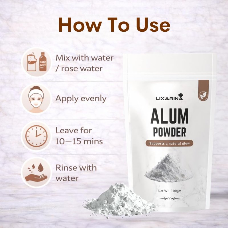 Alum | Alum Powder | Aluminum Powder | For Men & Women | (Pack 1)
