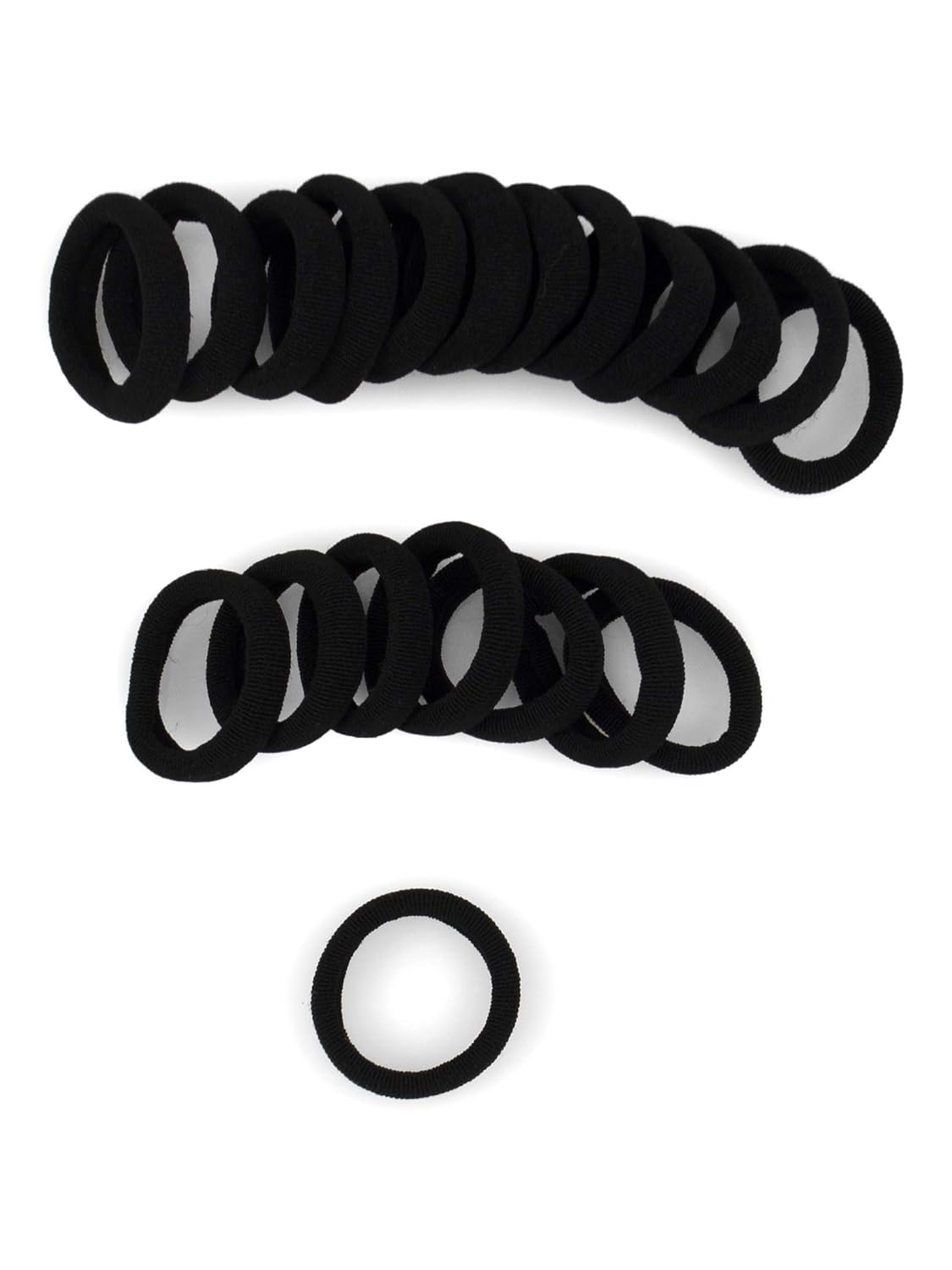 Soft Hair Ties for Kids & Pets - Sandy Blonde Mini Nylon - 1 Inch No-Damage Ponytail Holders | 30 Count