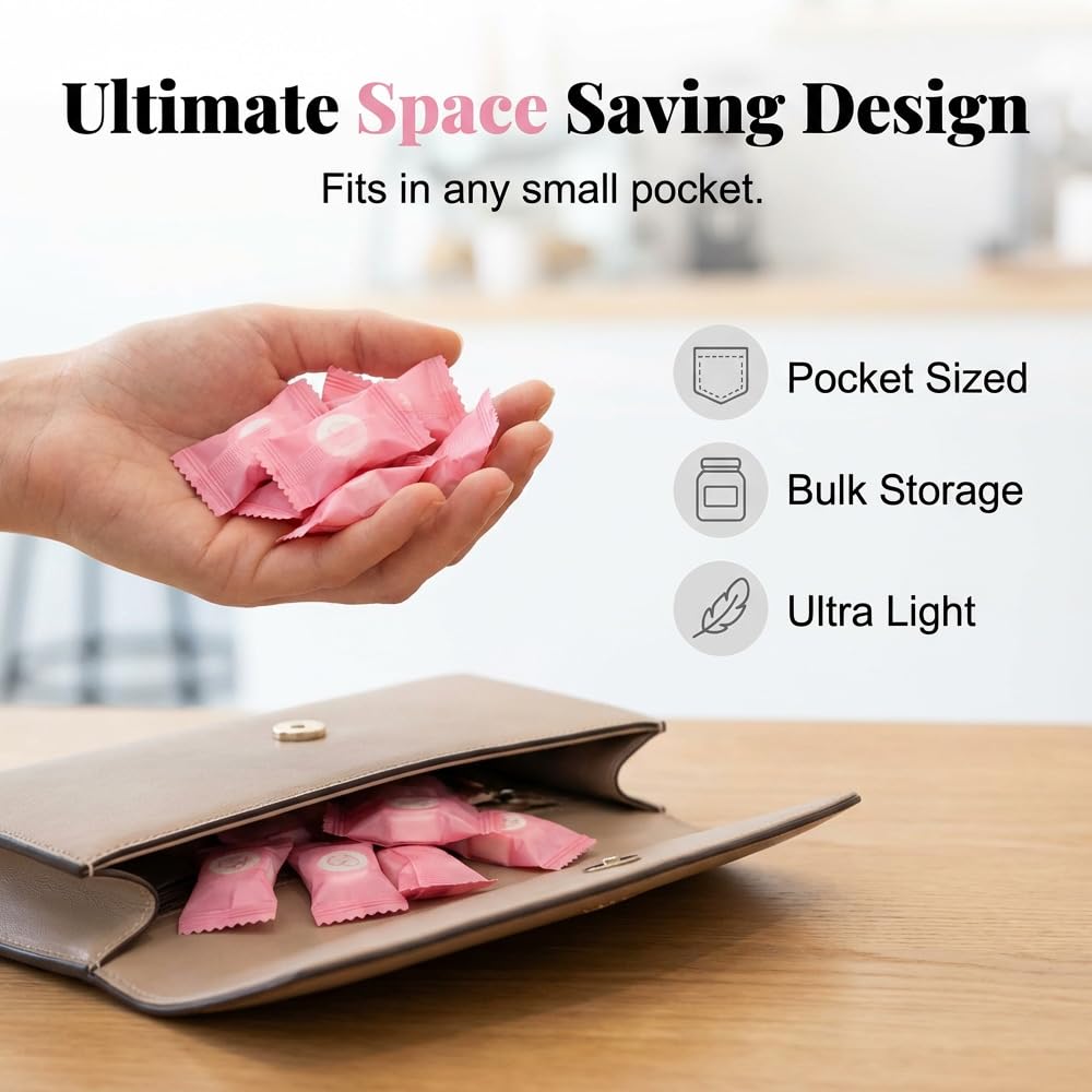 Compressed Towels 100 PCS, Compressed Towel Tablets, Disposable Compressed Face Towels, Expandable Cotton Coin Tissues for Travel, Camping, Gym, Outdoor & Daily Use (1pcs)