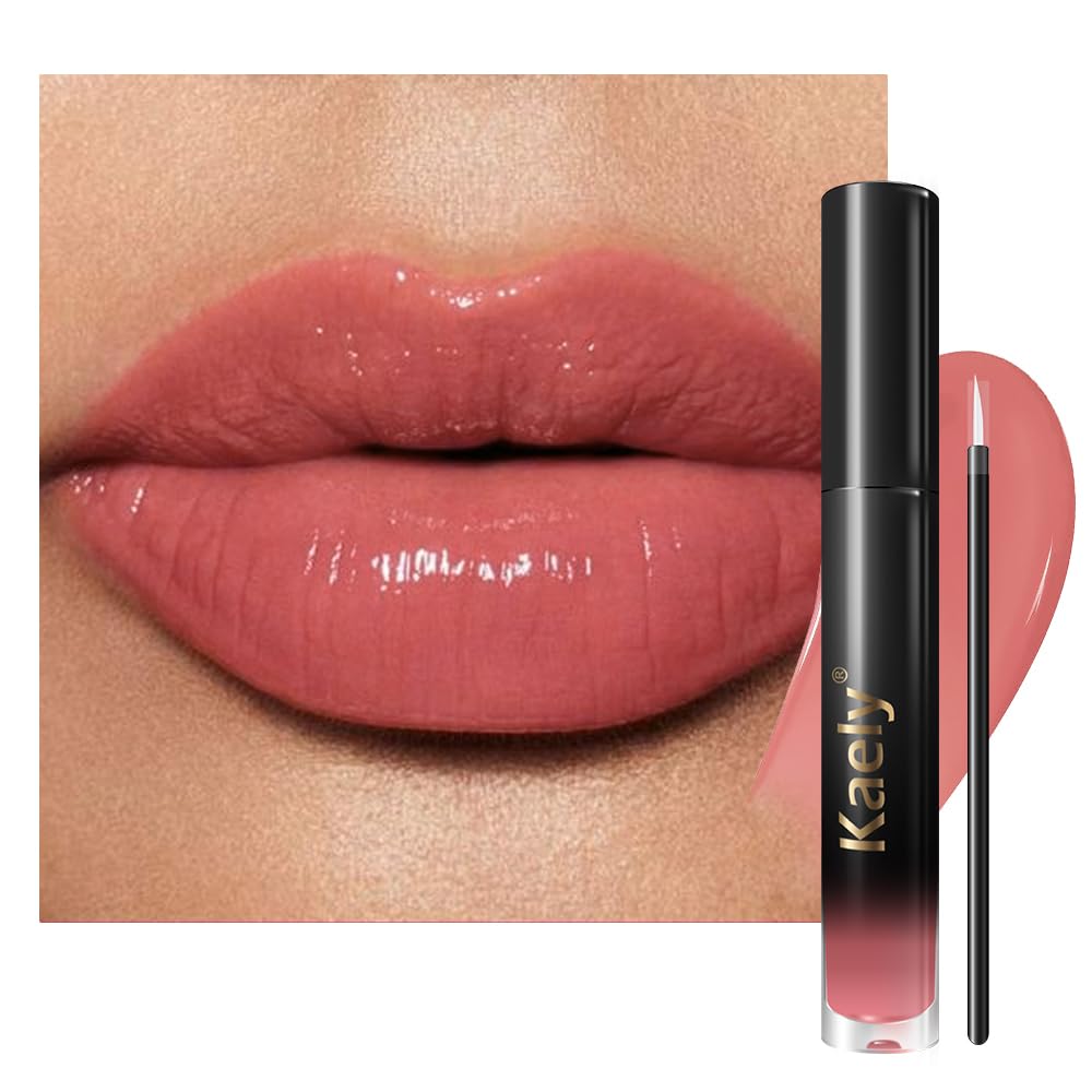 Kaely Longwear No-Budge Lipstick - Highly Pigmented Liquid Lip Color, Waterproof & Smudge-Proof | 24-Hour Wear, Vegan, 18 Nude