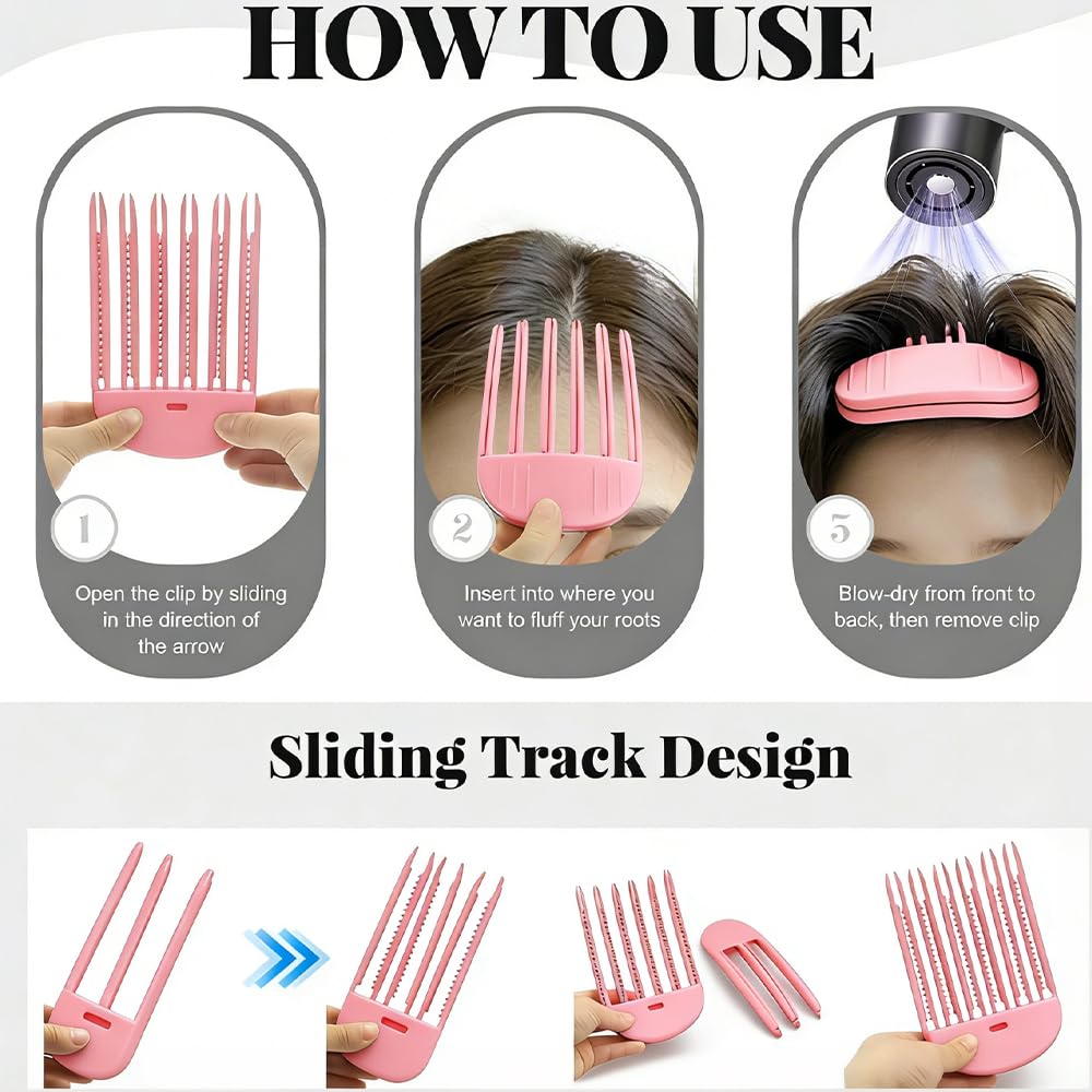 13 PCS Hair Volume Clips Set, Hair Styling Comb Pad Root Clips for Women, High Crown Volumizing Tool, Forehead Bangs Fluffy Clip, Natural Root Lift Styling Tool for Daily Use, Work, Parties, Makeup