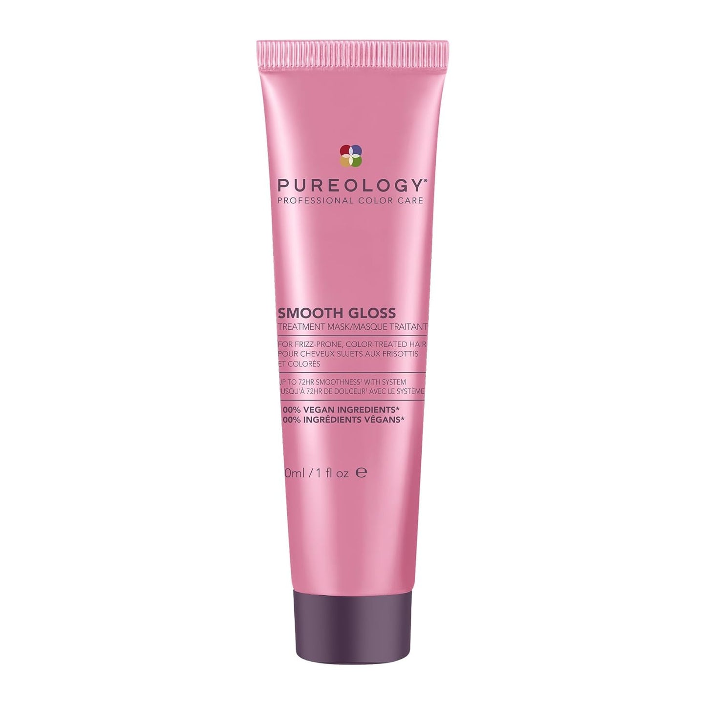 Pureology Smooth Gloss Treatment Mask | Smoothing Hair Mask for Frizz Control & Humidity Protection - Vegan, Color-Treated Hair