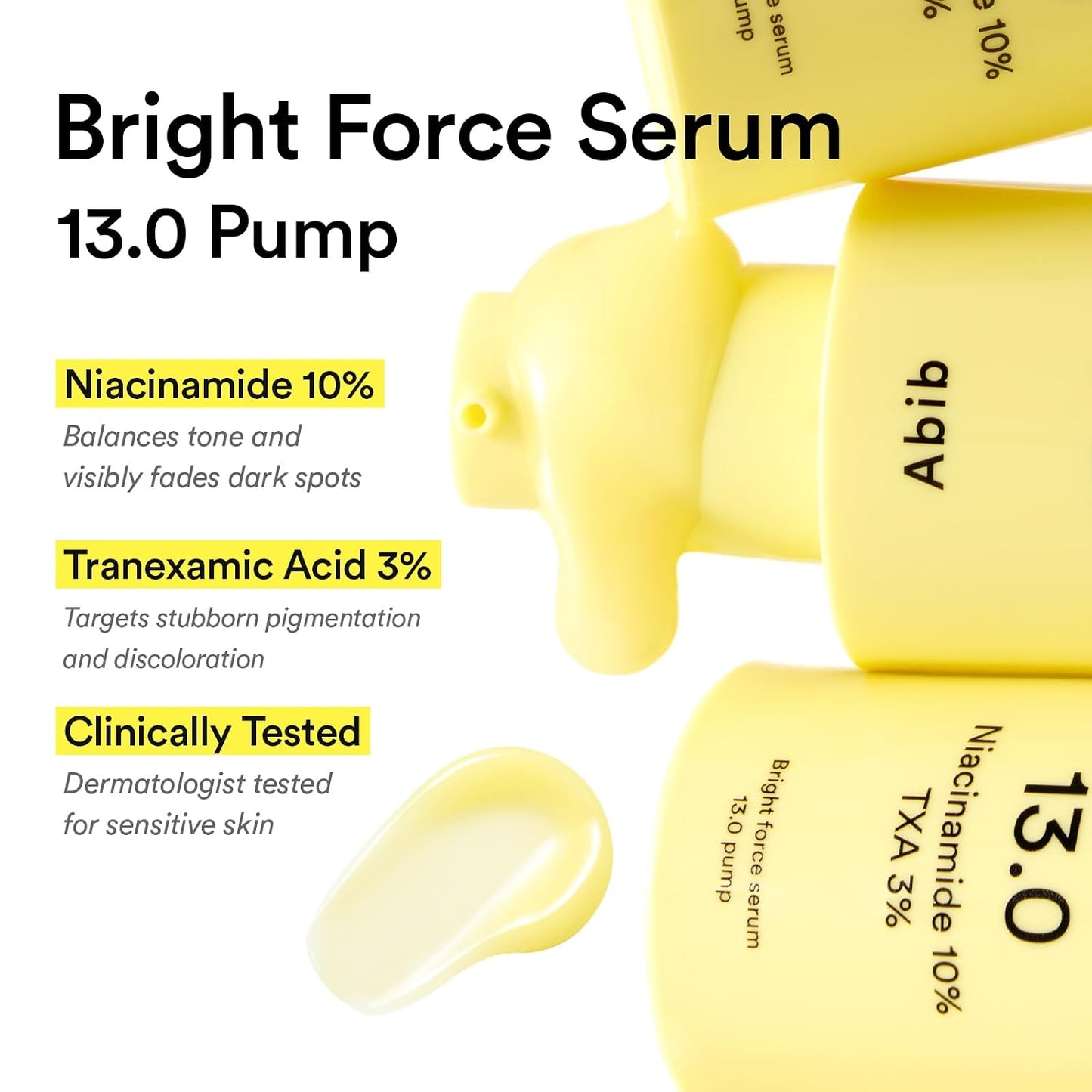 Bright Force Serum 13.0 - Niacinamide 10% & TXA 3% for Radiant Skin | 1.01 fl. oz