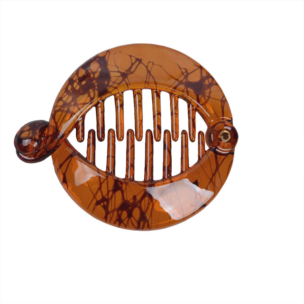 4 Pcs Round Banana Clips Resin Fish Shape Hair Clip Fishtail Clip Comb Grips Hairpins Ponytail Holder Women Hairstyle Hair Accessories