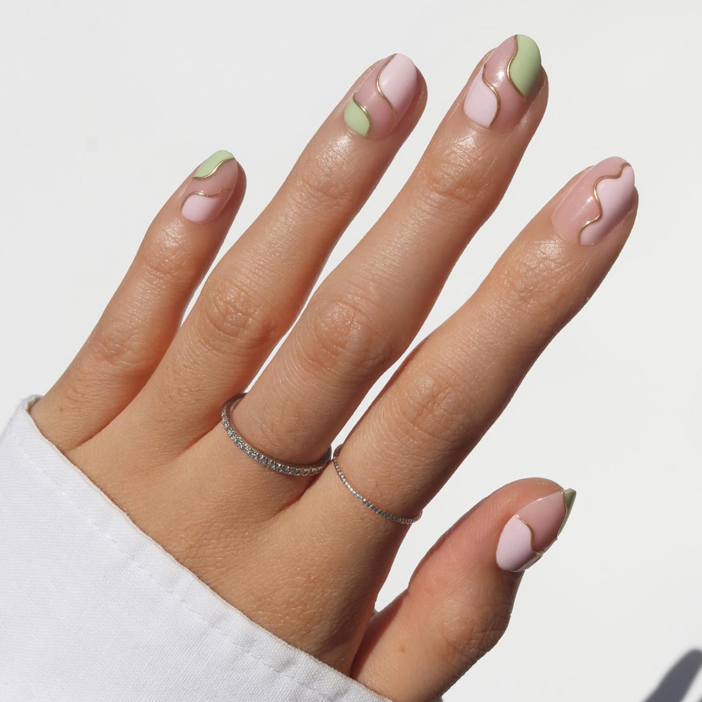 Glamnetic Press On Nails - Cherry Bomb Short Almond Fake Nails with Glossy Red French Tips | 30 Nail Kit with Glue in 15 Sizes