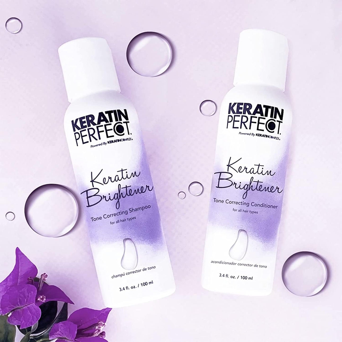 Keratin Perfect KP Brightener Travel Duo - Nourishing Hair Treatment | 3.4oz