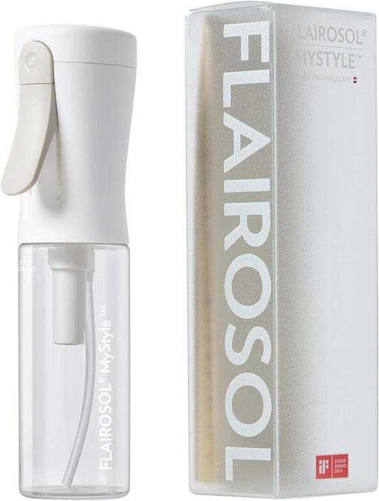 MyStyle Spray Bottle for Hair - Ultra Fine Continuous Mist for Face & Hairstyling | 3.04oz / 90ml, White