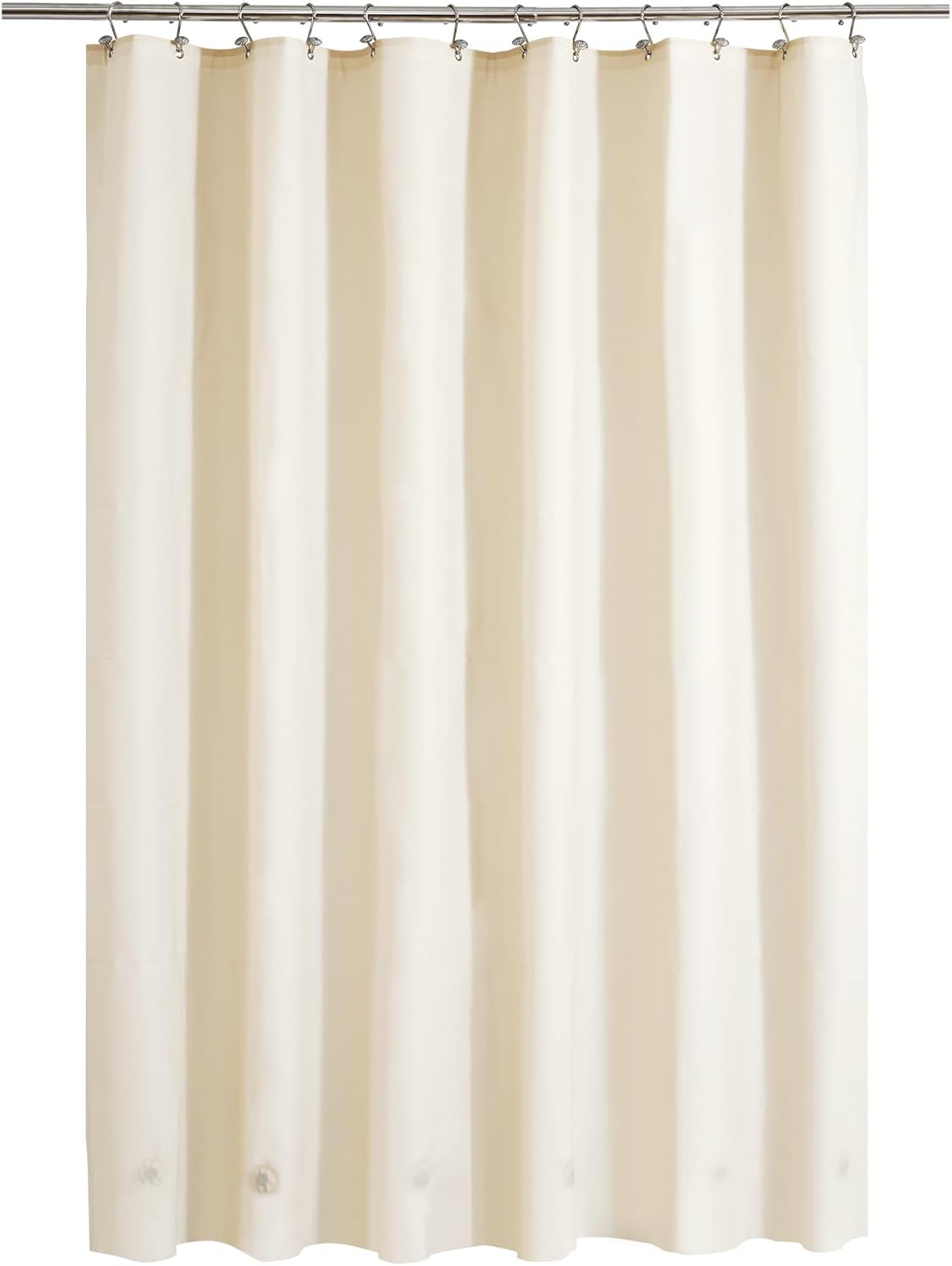 Clear Plastic Shower Liner - Premium Waterproof PEVA Curtain with Rustproof Grommets & 3 Magnets | Standard Size
